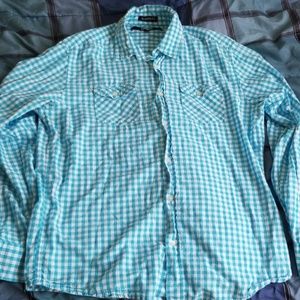 Mens Long Sleeve Button Up